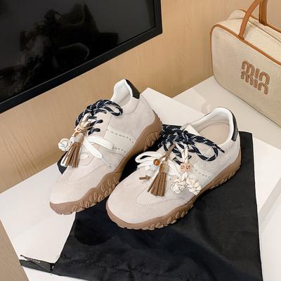Aumento de altura interior Zapatos de entrenamiento alemanes para mujer Otoño e Invierno Nuevos Retro Versátiles Casuales Zapatos Deportivos Zapatos Forrest Gump Mujer