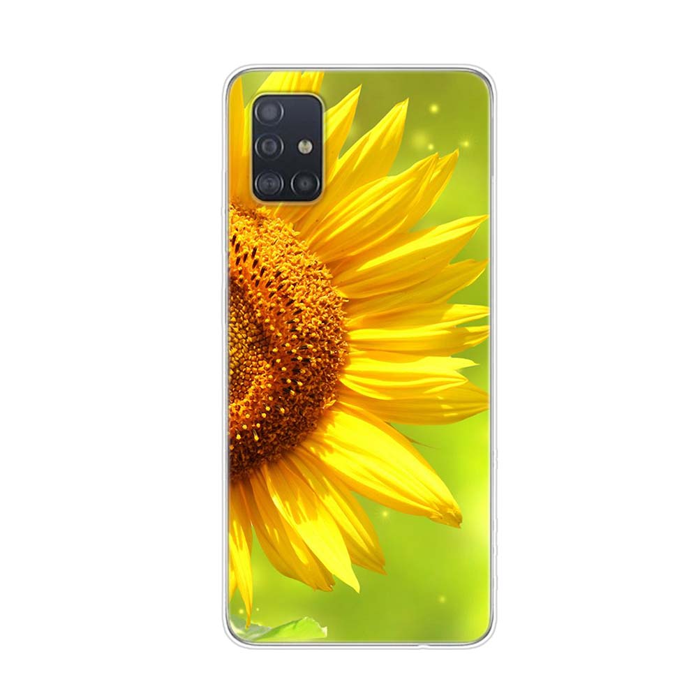 

Летний ромашка подсолнух для Samsung Galaxy A01 A11 A12 A22 A21S A31 A41 A42 A51 A71 A32 A52 A72 A02S, мягкий чехол для телефона Samsung A52 5G