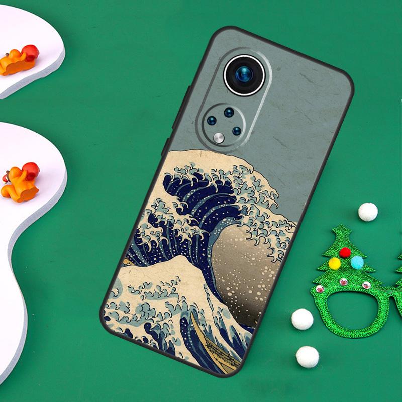 Japanese Wave Art Case For Honor Magic 7 Pro 6 5 50 70 90 200 Lite X9b X9a X8a X8b X7a X6a X8 X9 X9c Cover