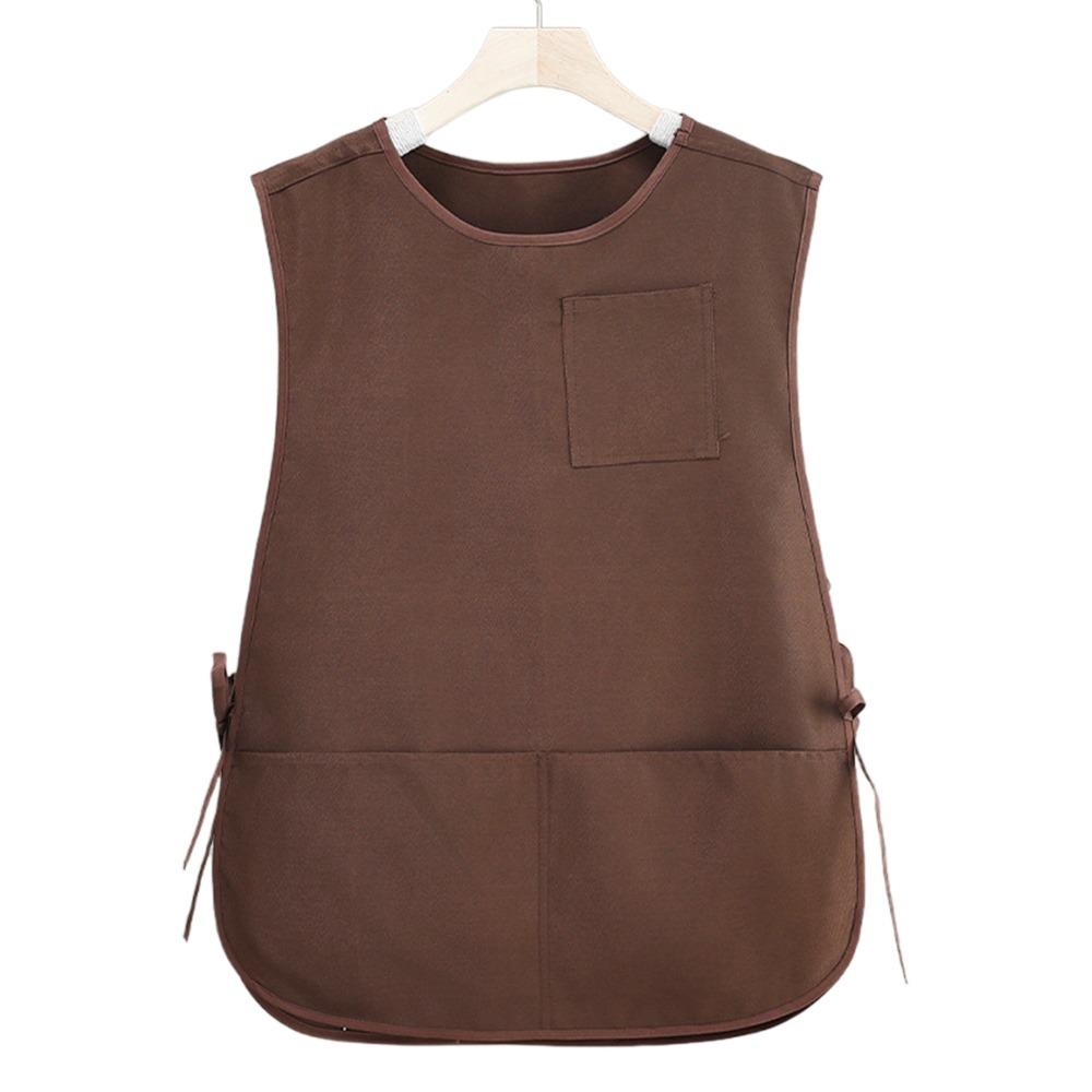 

Дышащий фартук с рукавами, водонепроницаемый жилет для кофейни, фартук, аксессуары для уборки кофейный