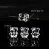 Handmade White Crystal Glass Carving Beads for DIY Bracelets