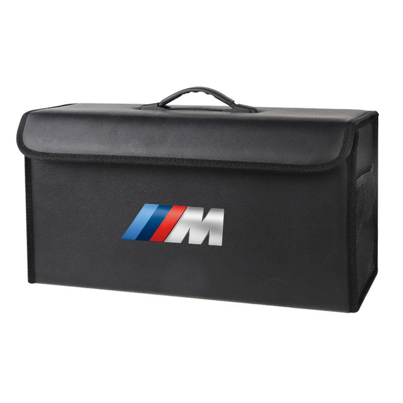 Autokobercový úložný box do kufru Kožené pouzdro na nářadí Taška s vysokou kapacitou proti poškrábání Pro BMW M X1 X2 X3 X4 X5 X6 X7 G20 G30 Samolepka