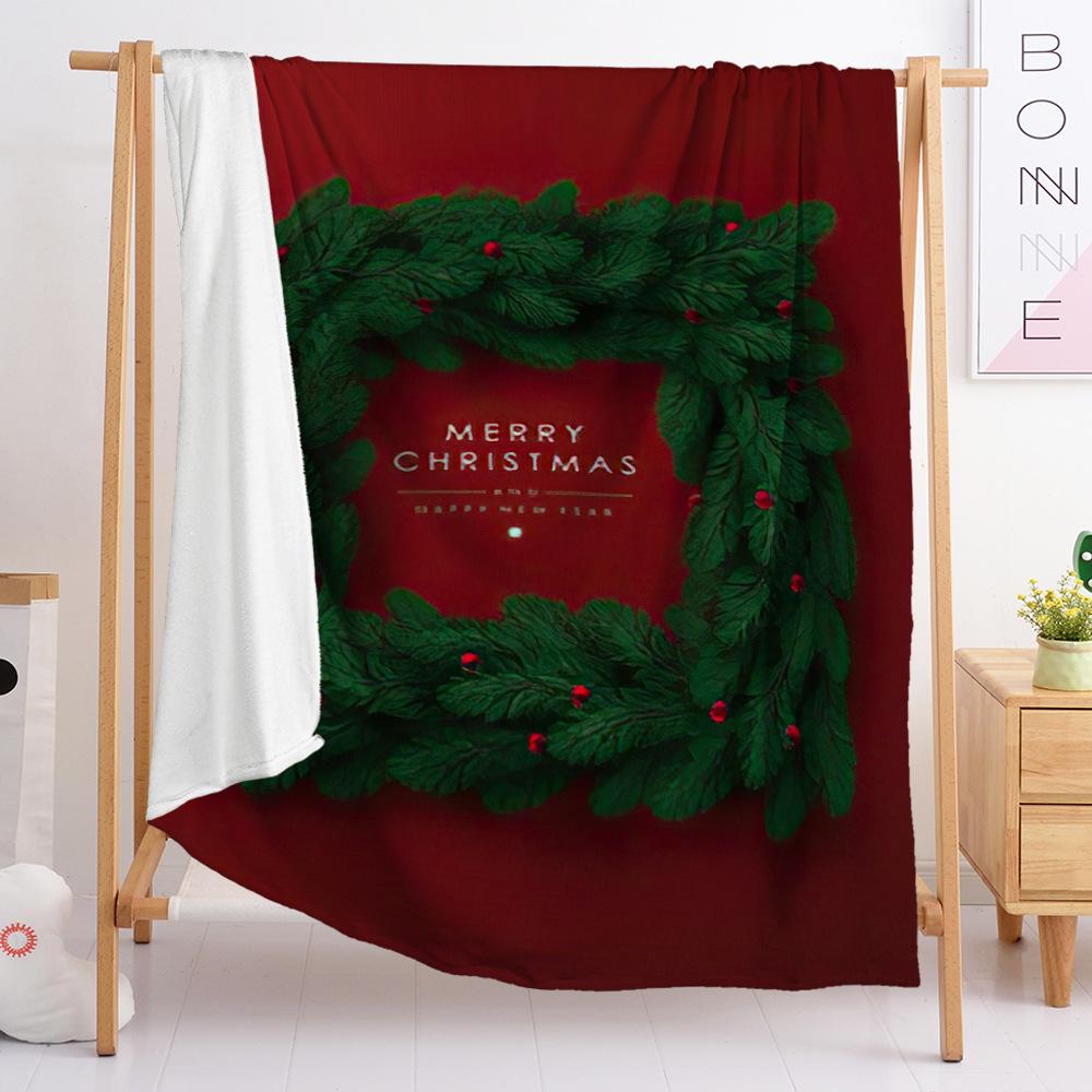 Flaneldecke Schlafzimmerdecke Europäische und Amerikanische Decke Digitaldruck Weihnachtsdecke Schlafzimmer