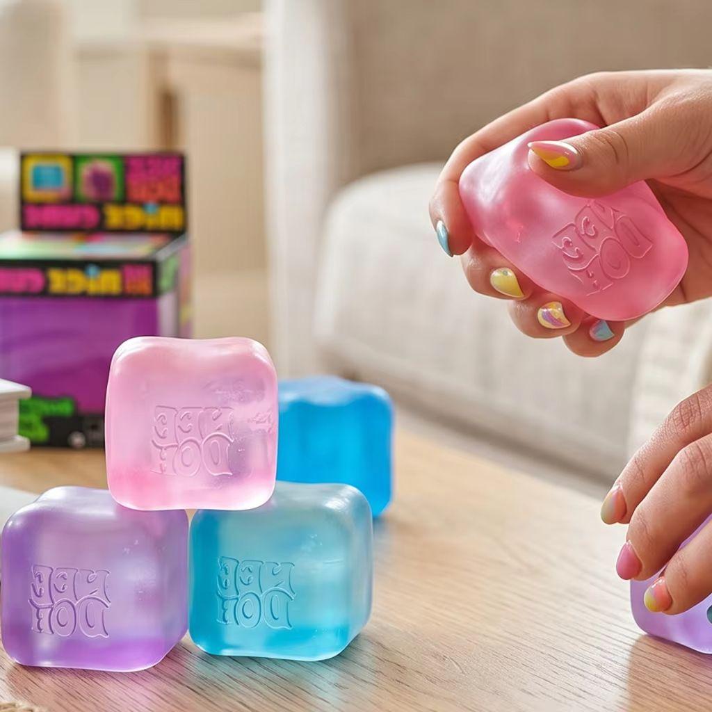 Schylling Needoh Nice Cube Sensory Anti-Stress Block Stress Relief Jigsaw Puzzle Toy for Pressure Relief And Souvenir