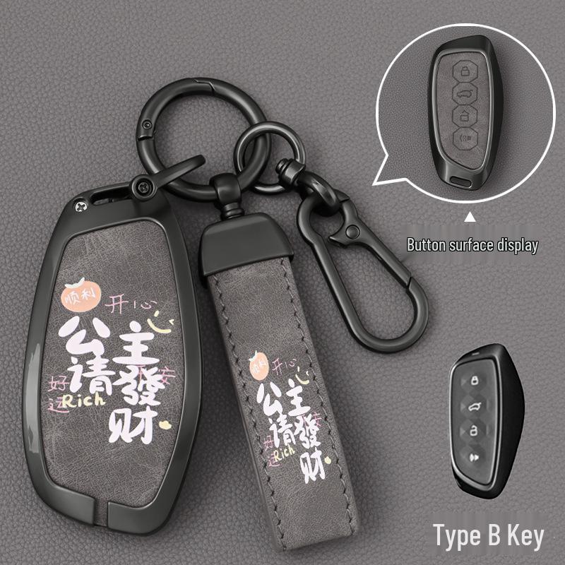 Compatible Key Cover for Great Wall Haval Models: H6, M6 Plus, Menglong H2, Big Dog, F7, Shenshou, H9, Chitu.