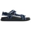 Zara Cotton Fashion Open-Toe Denim Platform Beach Sandals Women Sandals Dark-Blue 5510610017