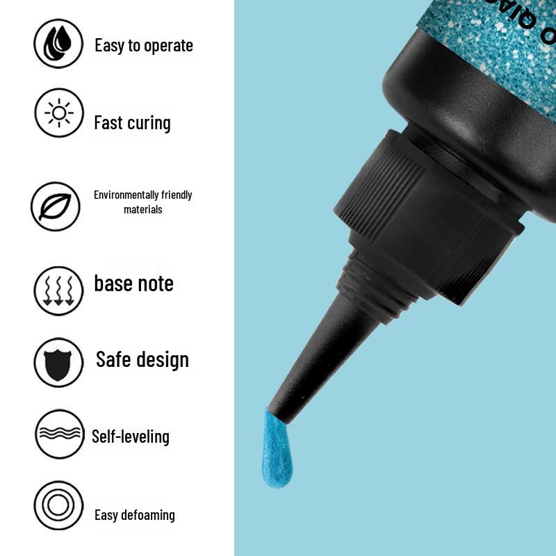 24-barevná 30ml diamantová třpytivá UV pryskyřice pro DIY šperky a doplňky