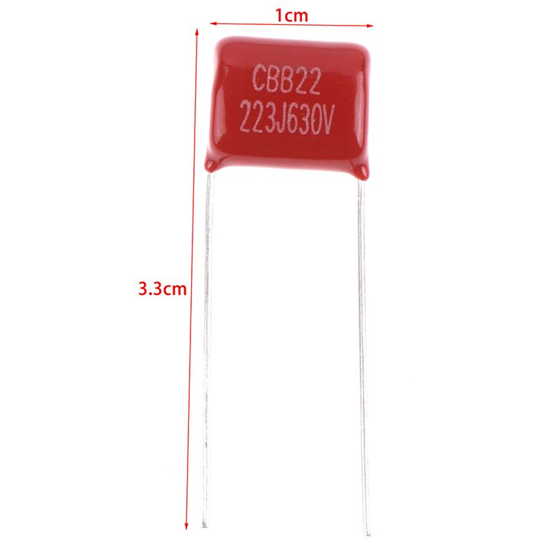 10Pcs Pro 223J 630V 22Nf 0.022Uf Capacitors Metallized Polypropylene Guitar Cap Cbb Film Caps For Electric Guitar Bass