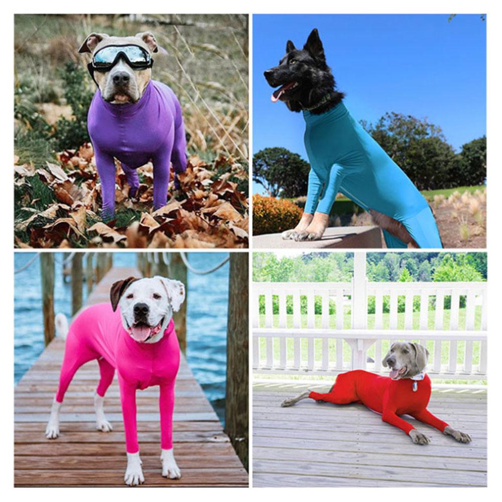 Dog Recovery Suit Anxiety Calming Shirt E-Collar Alternative Pet Wounds Protector Medical Surgical Clothes Prevent Shedding Hair
