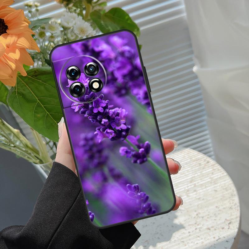 

Lavender Purple Flower Case For OnePlus Nord 5 CE 2 3 4 Lite N20 N30 OnePlus 13T 13R 15 13 12 11 10 10T 8T 15R Cover OnePlus Nord CE5