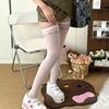 Y2K Smiling Printed Stocking Women Tights Thin Jk Uniform Over The Knee Socks Lolita Sexy Thigh-high Socks Suspender Pantyhose