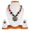 Gifts Stylish Latest Traditional Afghani Tribal Beads Multicolor Jwell Necklace Jewellery Set with Earrings for Girls and Women
