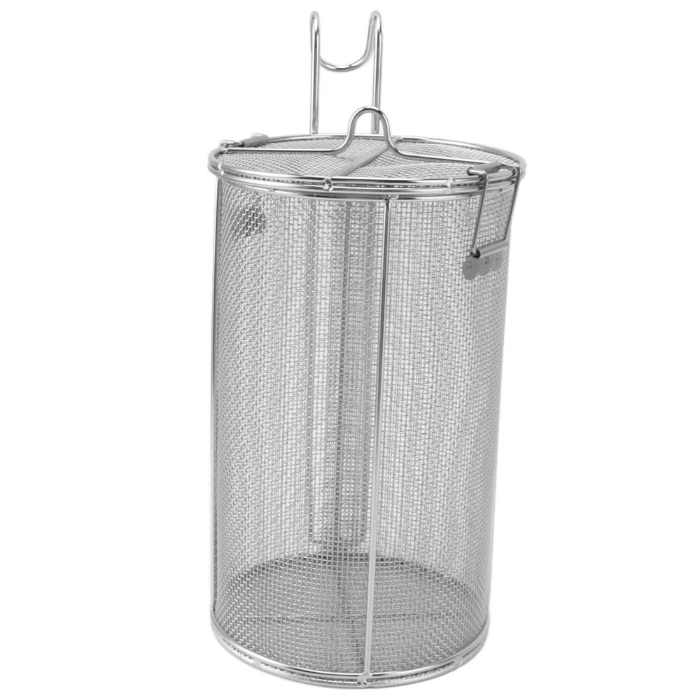 Large Capacity Seasoning Filter Basket Silver Soup Strainer Basket Home Kitchen