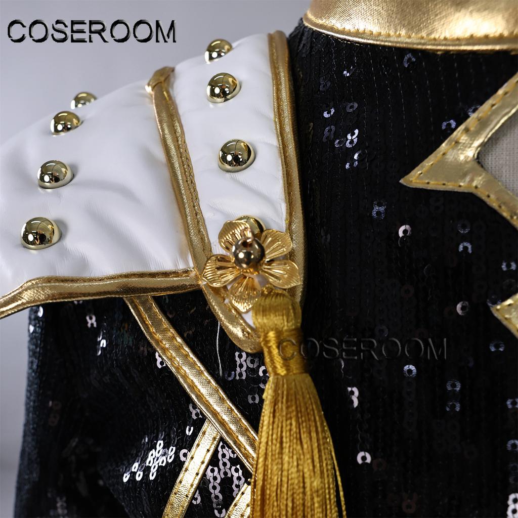 Kids Children HUNTR X KPOP Demon Hunters Zoey Cosplay Costume Black Stage Halloween Comic Con Anime Wig Role Play