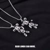 Colier hip-hop urs Colier bărbați Colier femei Colier cu pandantiv la modă Lant pulover