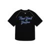 MLB Ss22 Letter Logo Embroidered Single-Breasted Short Sleeve Baseball Jersey Unisex jersey Black 3ABSR0124-50BKS