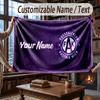 Custom Name Flannel Throw Blanket Austria Wien FC Pattern Warm Home Decoration