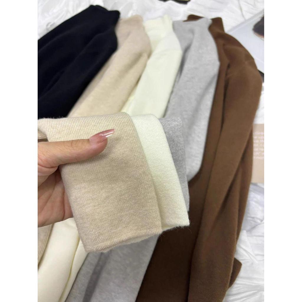 Korean Style Candy Color Soft Knit Women's Sweater - Gentle, Skin-Friendly, Half-High Collar.
