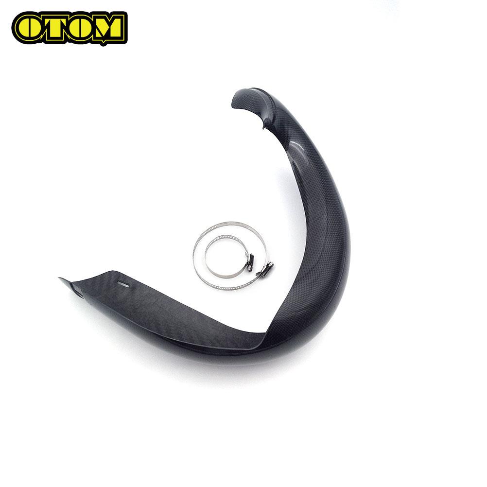 Motorcycle For KTM HUSQVARNA GASGAS 2023-2024 Carbon Fiber Exhaust Guard Protector Cover SX XCW EXC TE TC TX EC MC Accessories