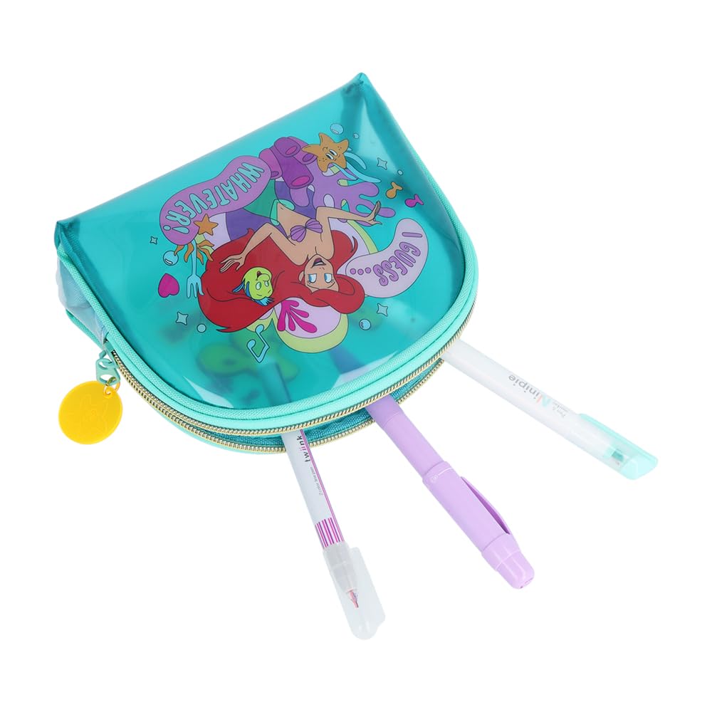 Stationery Disney Twinkle Princess S2332043 Sun-Star Pouch, Clear, Ariel,