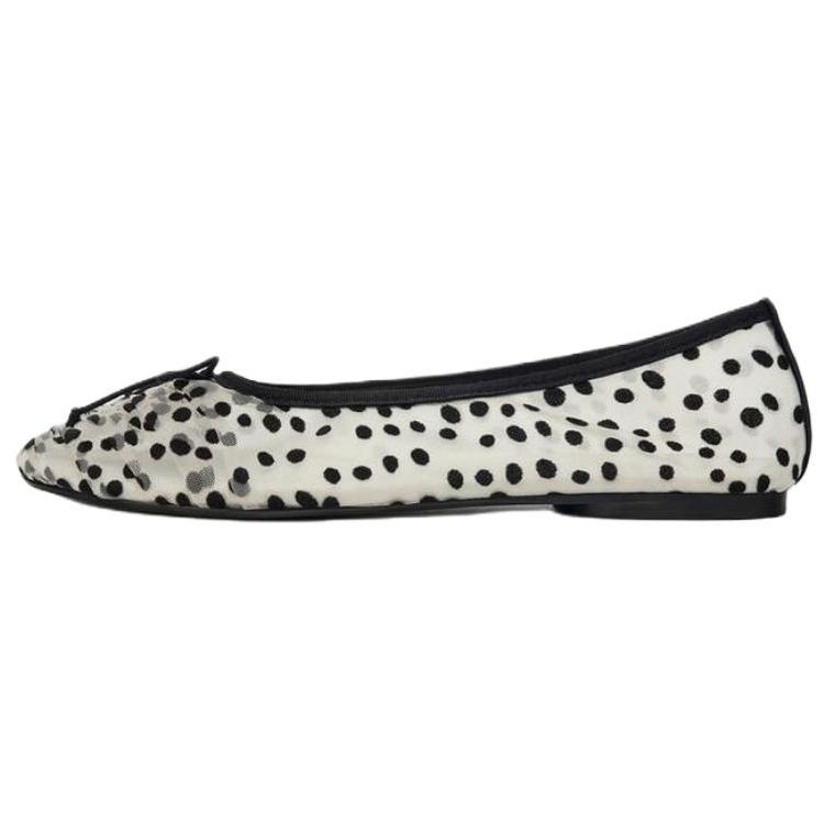 

Zara Модная повседневная обувь слипоны 1 см Женская обувь Черный Белый 1504610202 35