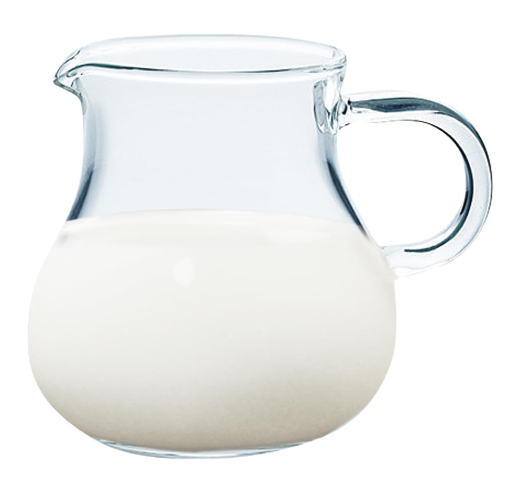 Toyo Sasaki Glass Syrup Pitcher with Glass TS44027 Handle, 45ml, Creamer/Milk Pitcher,