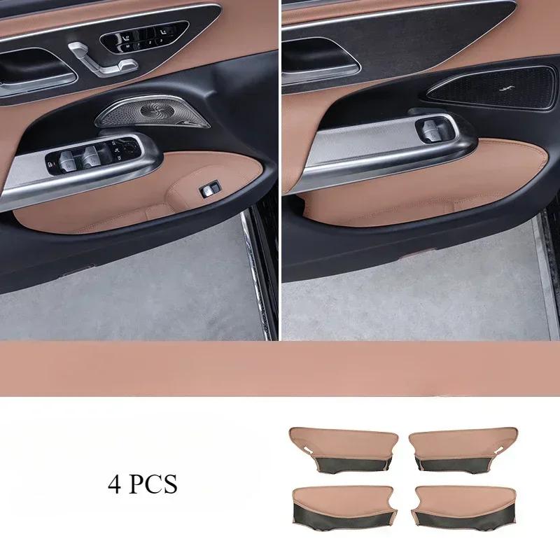 For W214 Car Door Side Leather Storage Box Front Car Door Slot Storage Organizer for Mercedes-Benz E-Class W214 E300L E260