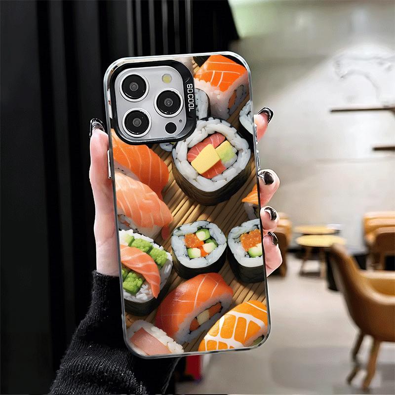 Delicious Sushi Bento Shockproof Phone Case for iPhone 17 Air 16 16E 15 Pro Max 14 Plus 13 Mini 12 Back Cover Anti Fall Fundas