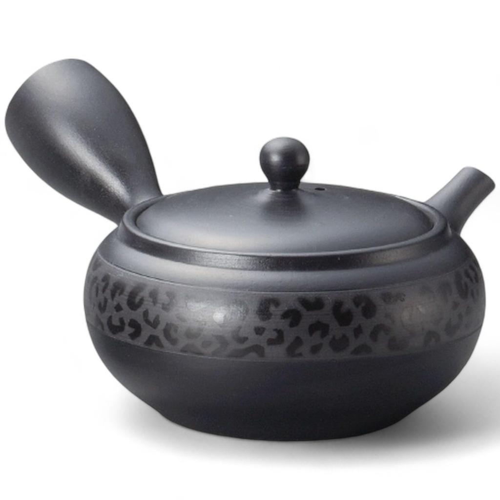J-kitchens Showa-era Nostalgia Pot, Tokoname Ware Ceramesh Teapot with Strainer, 340cc, Made in Japan