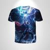 Summer Marvel Men's 3D Print T-Shirt - Street Hero League Casual  Breathable Round-neck Short Sleeve Shirt