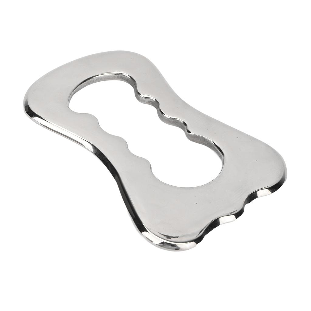 Gua Sha Brett aus Edelstahl Ergonomisch Ermüdung Muskelkater Linderung Schaben Massage Werkzeug für Nacken Rücken