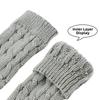 Knitted Arm Sleeves Gloves Twists Decorative Pattern Arm Sleeve Gloves Gothic Mittens  Outdoor