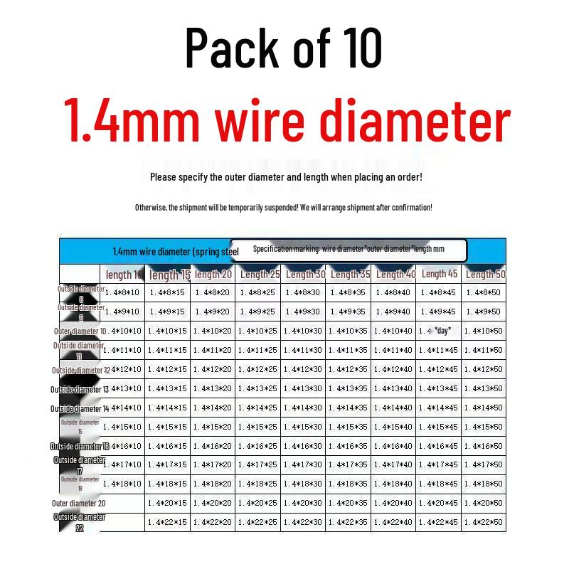 Sprężyna ściskana ze stali nierdzewnej 304 o wysokiej sprężystości