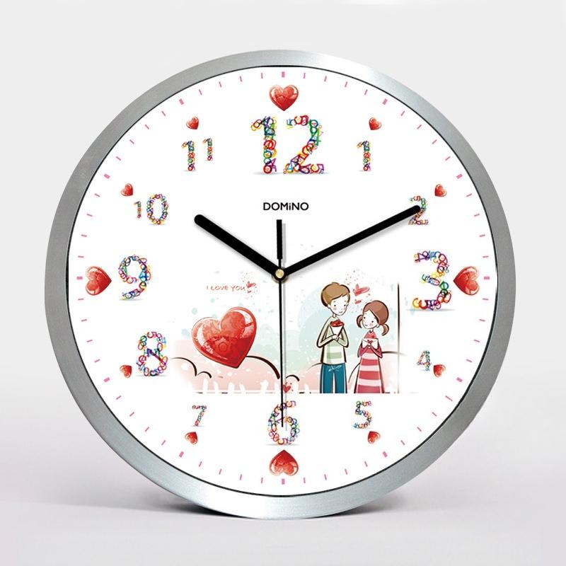 

Металлические Бесшумные Настенные Часы из Нержавеющей Стали, Креативные и Модные Алюминиевые Настенные Часы для Гостиной