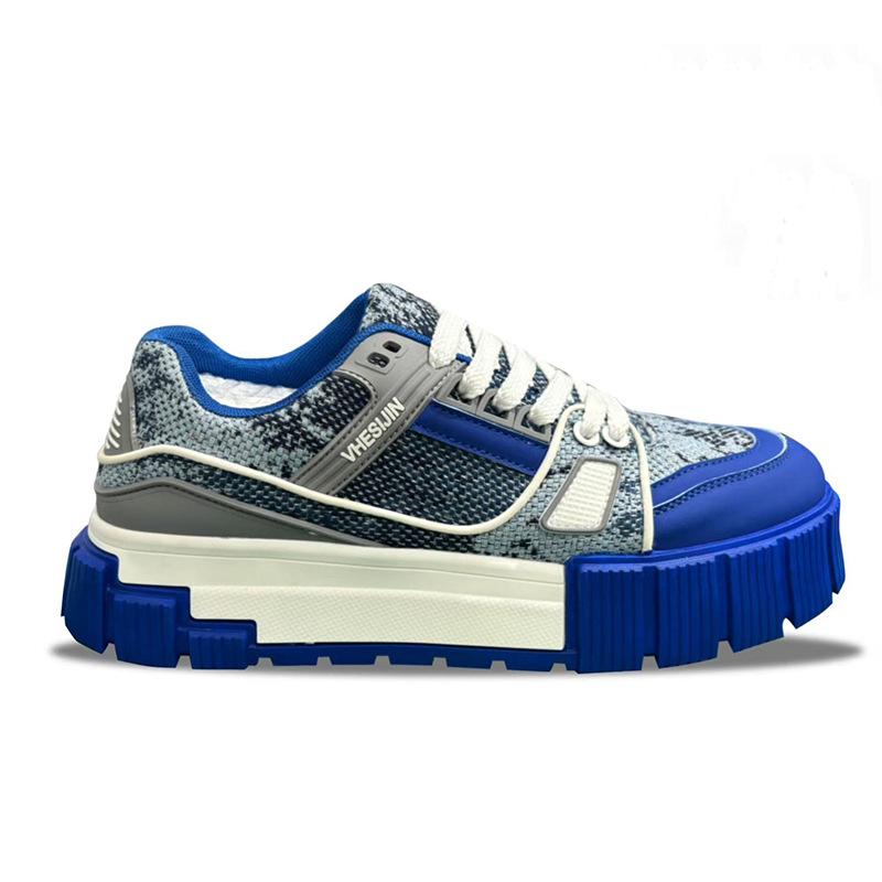 

Autumn new thick-soled heightening color matching trend sports shoes men s fashion versatile board shoes comfortable and breathable casual shoes 44