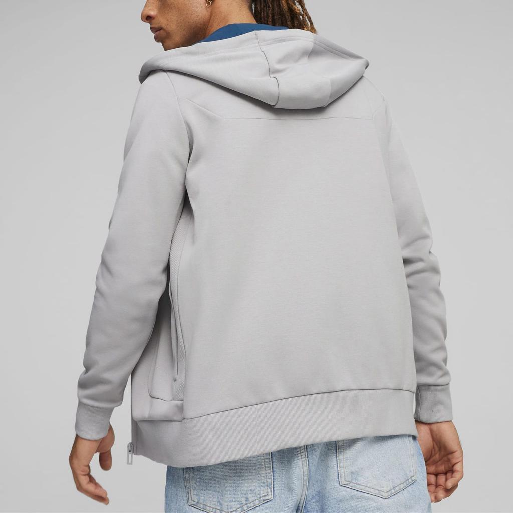 Puma Solid Color Casual Straight Leg Hooded Long Sleeve Jacket Men jackets Gray 623744-02