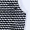 Women's Striped Sleeveless Knit Cardigan - Retro Spring/Summer 2025 Collection