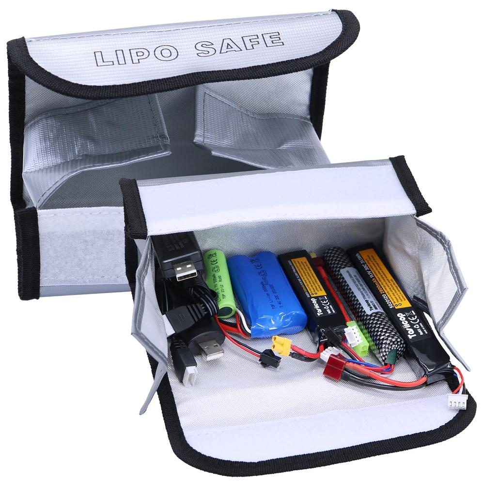 COWGOLDCHILD LiPo Battery Bag Fireproof Waterproof Explosion-Proof Heat-Resistant Mobile Battery Storage Bag