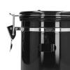 Stainless Steel Coffee Canisters with Calendar Wheel Exhaustable Coffee Jar for Home Coffee Shop