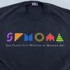 Vintage 90er SFMOMA San Francisco Museum of Modern Art Shirt Herren M/L Schwarzes T-Shirt