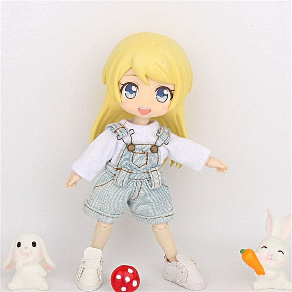 10 Styles Long Sleeved T-Shirt for 1/11 ob11 Dolls/1/12 Bjd Dolls Doll Clothes Accessories