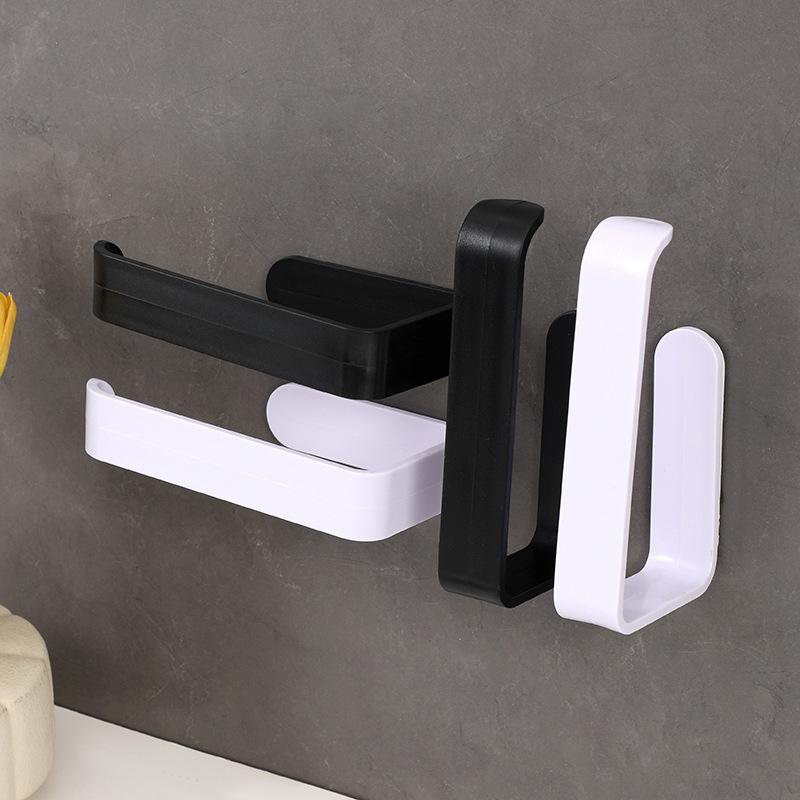 Self-Adhesive Towel Rack Wall Mounted Bathroom Items Bathroom Towels Holder Hanger Without Punching Toilet Paper Holder