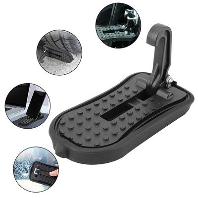 Car Door Step Pedal Universal Auto Rooftop Luggage Ladder Hooked Multifunctional Auxiliary Foot Pegs Doorstep Safety Hammer