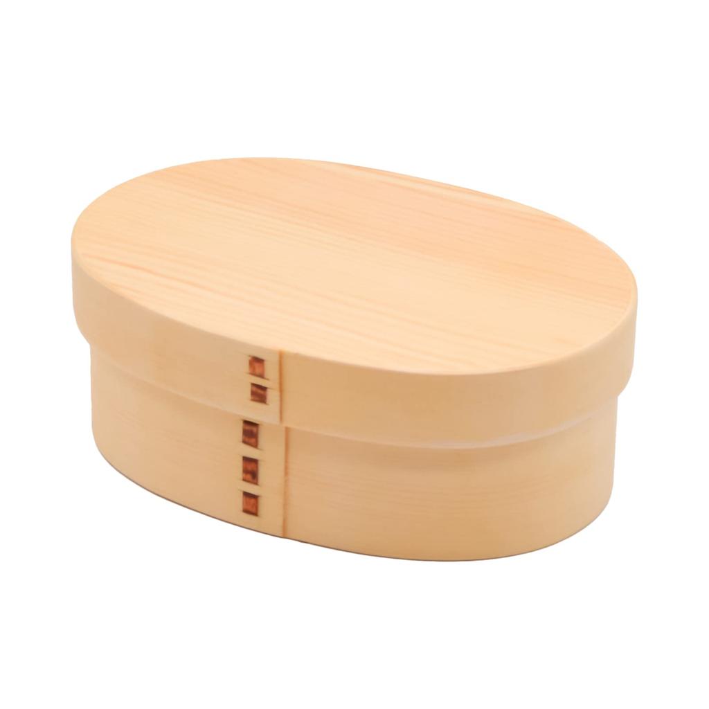 Magewappa Bento 15 X 10 Lunch Box, Wooden, Approx. Cm, Box, One-tier, Natural, A-39-273264