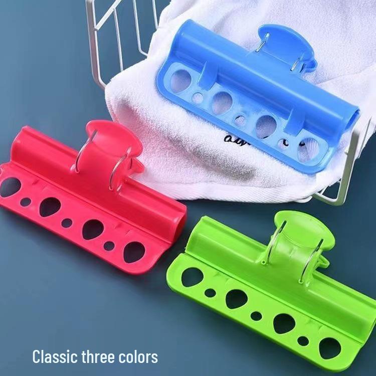 Windproof Clothesline Clips & Hot Water Bottle Cover for Balcony Drying Rack