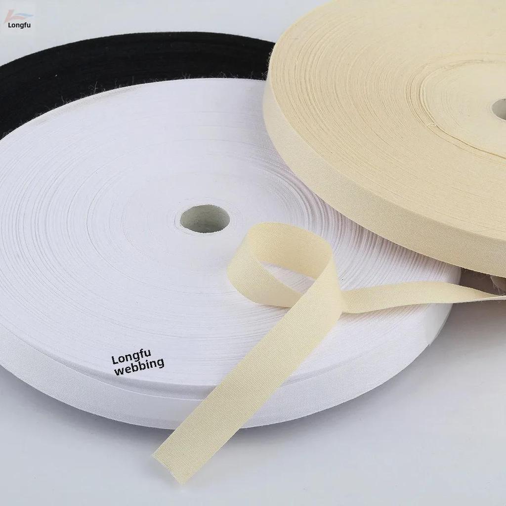 White Fragrance Style Cotton Belt, 1-9cm Wide, Plain Weave