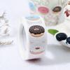 500pcs Self-adhesive for Cake Bread Package Baking Pattern Seal Labels Roll Sticker Donut Stickers Gift Box Packing