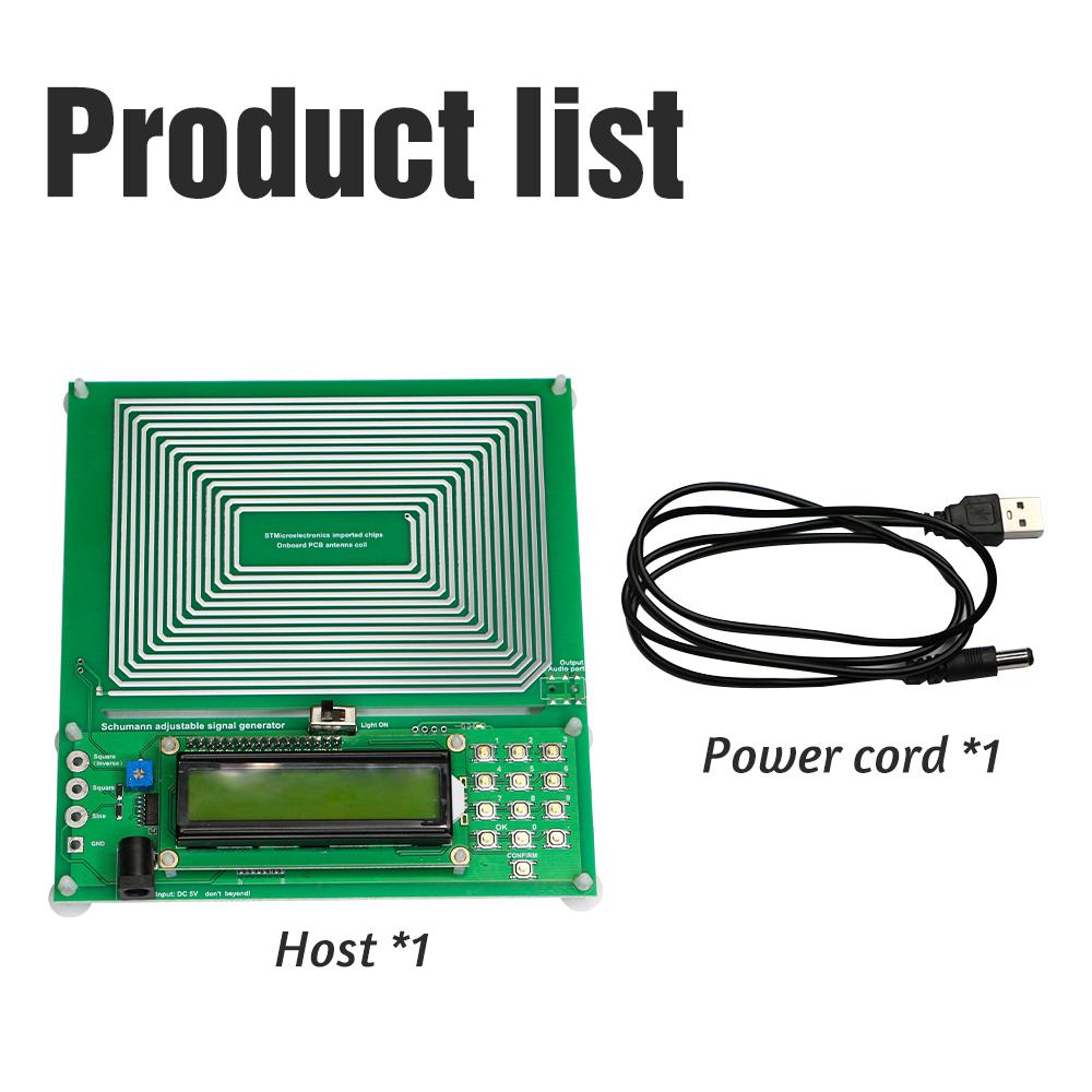 

Імпортований чип генератор хвиль Шумана - Регульована частота 7,83 Гц ~ 30 кГц Пристрій для сну та релаксації