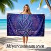 Fantasy Magic Theme Soft Beach Towel Personalized Custom Name Text Towel Portable for Beach Pool Travel
