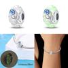 Original 100% Copper Ocean Blue Glass Beads Suitable Fororiginal Bracelet Diy Jewelry Making Women Gift